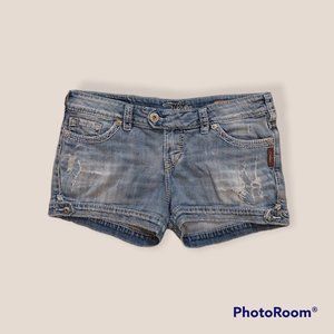 Silver Jean Shorts, 29W